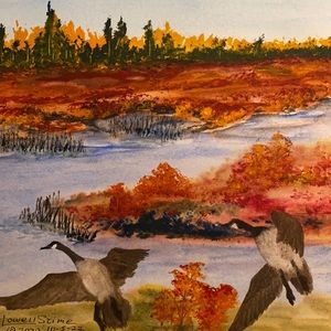 Original Watercolor 16x20 Taking Flight